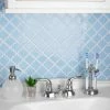 Cheap 🛒 Merola Tile Hudson Tangier Cashmere Blue 12.38" X 12.5" Porcelain Mosaic Tile 🔥