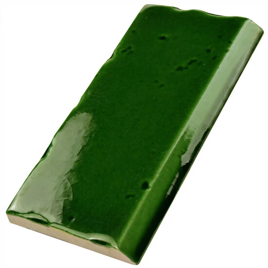 Coupon π Merola Tile Novecento Zocalo Verdin 2.5" X 5.13" Ceramic Subway Wall Trim Tile π - Image 3