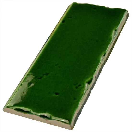 Coupon π Merola Tile Novecento Zocalo Verdin 2.5" X 5.13" Ceramic Subway Wall Trim Tile π - Image 4