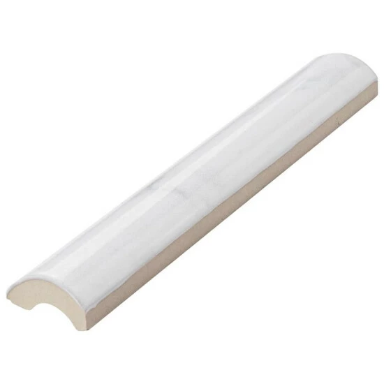 Promo β€οΈ Merola Tile Classico Carrara Glossy Pencil Bullnose 1.25" X 6" Ceramic Wall Trim Tile - 1 Tile π― - Image 8
