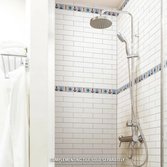 Coupon π Merola Tile Captain Nautilius 2" X 7-7/8" Ceramic Wall Tile - Case (32 Tiles) - Case (32 Tiles) π