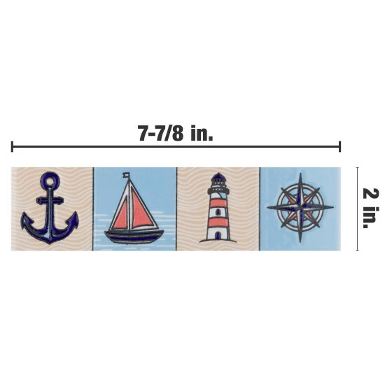 Coupon π Merola Tile Captain Nautilius 2" X 7-7/8" Ceramic Wall Tile - Case (32 Tiles) - Case (32 Tiles) π - Image 5