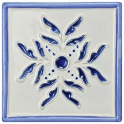Outlet 👍 Merola Tile Novecento Taco Evoli Cobalto 5.25" X 5.25" Ceramic Wall Tile - 1 Tile 🥰