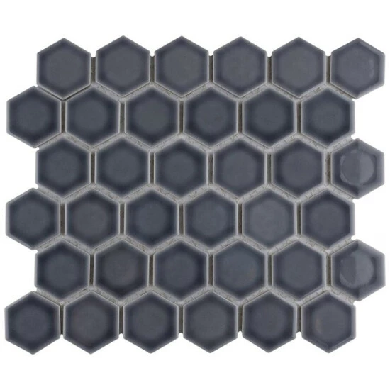 Best reviews of β€οΈ Merola Tile Hudson 2" Due Hex Storm Grey 12.5" X 11.25" Porcelain Mosaic Tile π₯ - Image 2