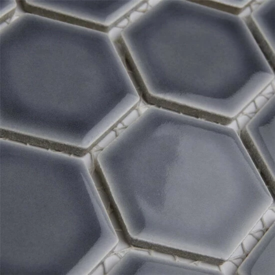 Best reviews of β€οΈ Merola Tile Hudson 2" Due Hex Storm Grey 12.5" X 11.25" Porcelain Mosaic Tile π₯ - Image 7