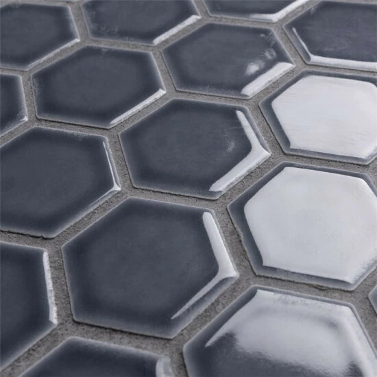 Best reviews of β€οΈ Merola Tile Hudson 2" Due Hex Storm Grey 12.5" X 11.25" Porcelain Mosaic Tile π₯ - Image 8