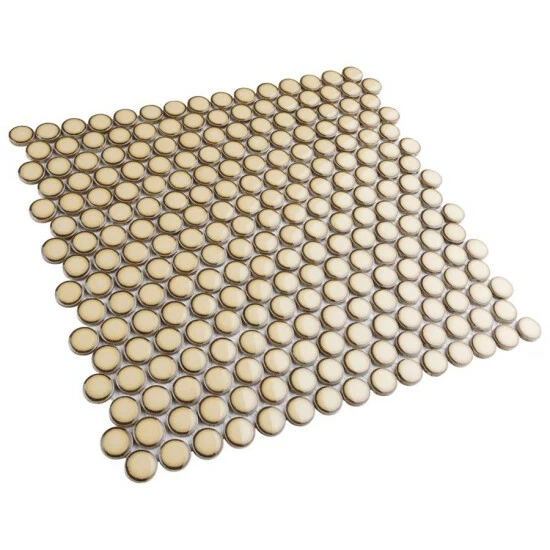 Coupon π Merola Tile Hudson Penny Round Caffe 12" X 12.63" Porcelain Mosaic Tile π - Image 6