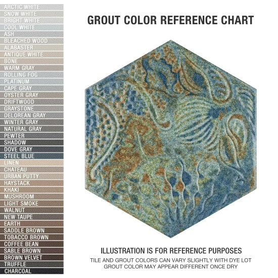 Top 10 π Merola Tile Gaudi React Hex Ocean 8-5/8" X 9-7/8" Porcelain Floor And Wall Tile π - Image 3