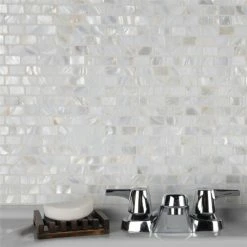 Best deal 🎉 Merola Tile Conchella Subway White 11.5" X 11.86" Natural Seashell Mosaic Tile ⭐