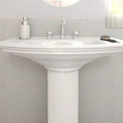 Brand new ✨ Merola Tile Hudson Penny Round Glossy White 12" X 12.63" Porcelain Mosaic Tile 🌟