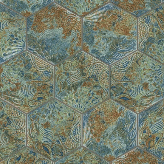 Top 10 π Merola Tile Gaudi React Hex Ocean 8-5/8" X 9-7/8" Porcelain Floor And Wall Tile π - Image 8