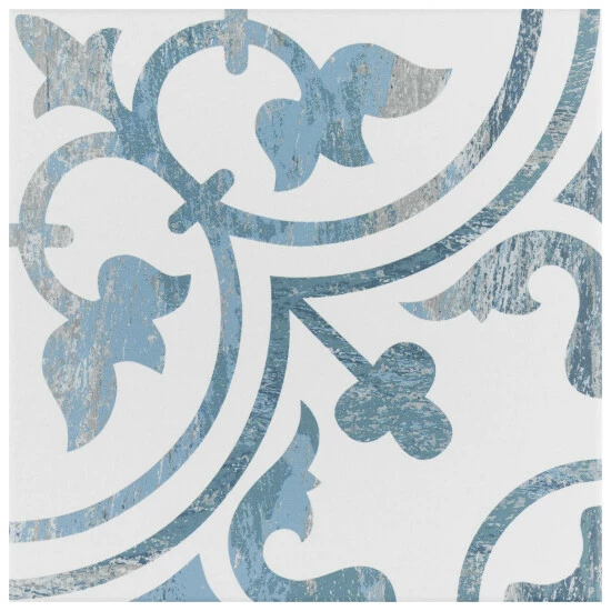 Brand new π Merola Tile Cassis Arte Blue 9.75" X 9.75" Porcelain Floor And Wall Tile π - Image 2