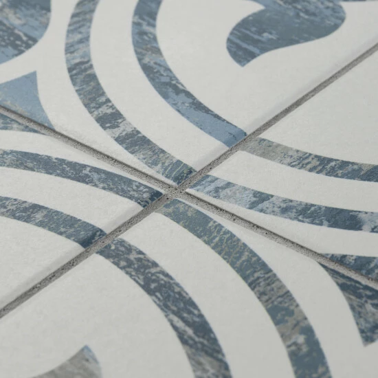 Brand new π Merola Tile Cassis Arte Blue 9.75" X 9.75" Porcelain Floor And Wall Tile π - Image 6