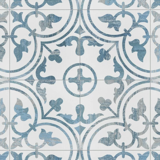 Brand new π Merola Tile Cassis Arte Blue 9.75" X 9.75" Porcelain Floor And Wall Tile π - Image 7