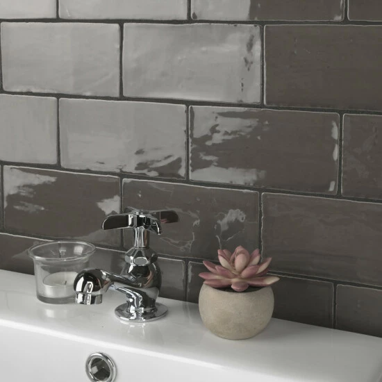 Brand new β Merola Tile Chester Grafito 3" X 6" Ceramic Wall Subway Tile π - Image 7