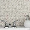 Budget ✨ Merola Tile Hudson Penny Round Dove Grey 12" X 12.63" Porcelain Mosaic Tile 😍