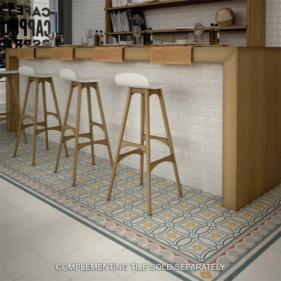 Brand new βοΈ Merola Tile Caprice Saint Tropez Encaustic 7.86" X 7.86" Porcelain Floor And Wall Tile π