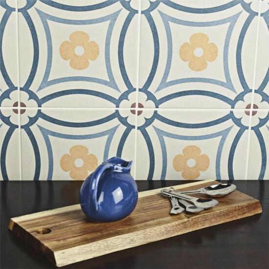Brand new βοΈ Merola Tile Caprice Saint Tropez Encaustic 7.86" X 7.86" Porcelain Floor And Wall Tile π - Image 7