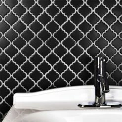 Best Pirce ✨ Merola Tile Hudson Tangier Matte Black 12.38" X 12.5" Porcelain Mosaic Tile 🧨