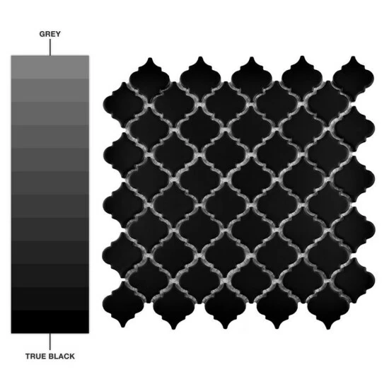 Best Pirce ⨠Merola Tile Hudson Tangier Matte Black 12.38" X 12.5" Porcelain Mosaic Tile 𧨠- Image 3
