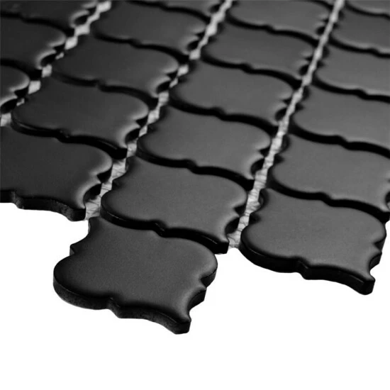 Best Pirce ⨠Merola Tile Hudson Tangier Matte Black 12.38" X 12.5" Porcelain Mosaic Tile 𧨠- Image 6