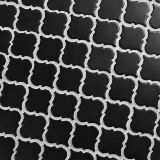 Best Pirce ⨠Merola Tile Hudson Tangier Matte Black 12.38" X 12.5" Porcelain Mosaic Tile 𧨠- Image 7