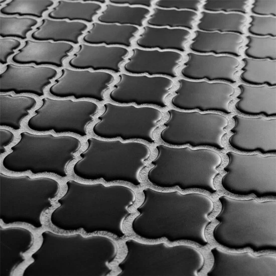 Best Pirce ⨠Merola Tile Hudson Tangier Matte Black 12.38" X 12.5" Porcelain Mosaic Tile 𧨠- Image 8