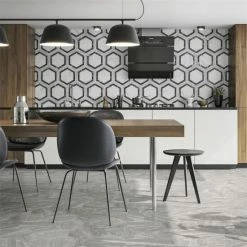 Budget 🔔 Merola Tile BioTech Bardiglio Hex 11" X 13" Porcelain Floor And Wall Tile 🧨