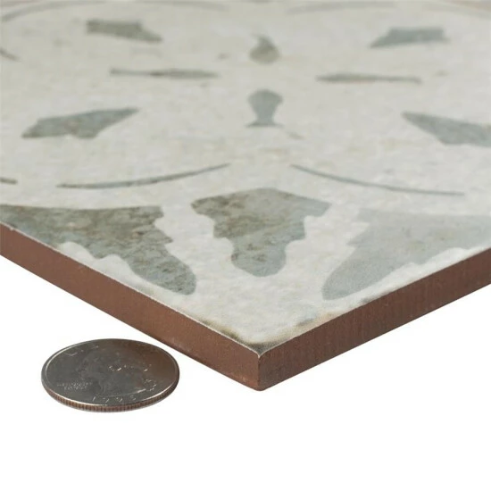 Best reviews of π Merola Tile Kings Aurora Encaustic 17.63" X 17.63" Sage Ceramic Floor And Wall Tile π₯° - Image 4