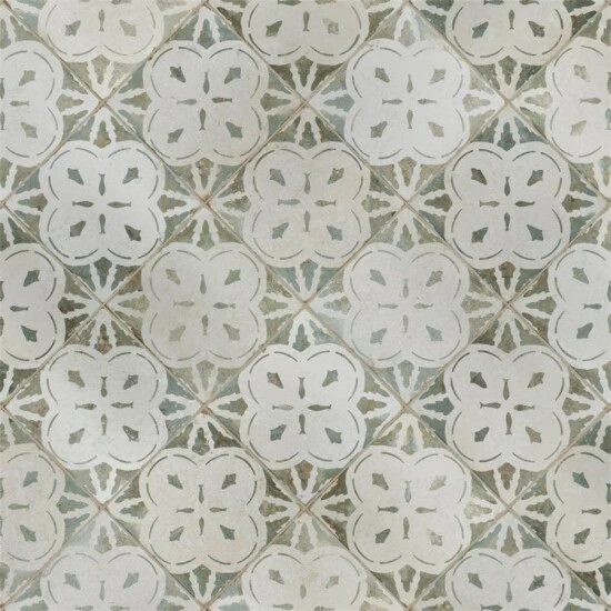 Best reviews of π Merola Tile Kings Aurora Encaustic 17.63" X 17.63" Sage Ceramic Floor And Wall Tile π₯° - Image 7