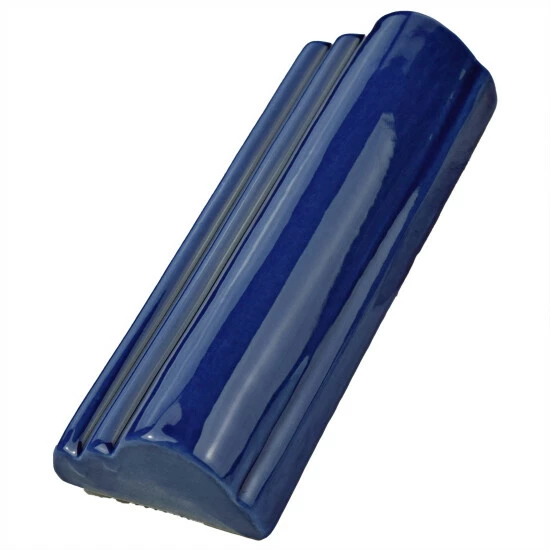 Cheapest 𧨠Merola Tile Novecento Moldura Cobalto 2.13" X 5.13" Ceramic Wall Trim Tile - 1 Tile π - Image 4