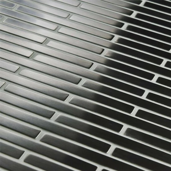 Deals π Merola Tile Meta Brick 11.75" X 12" Stainless Steel Metal Over Ceramic Mosaic Tile π― - Image 6