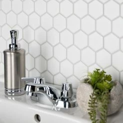 Cheap π₯ Merola Tile Metro Hex 2" Matte White 10.5" X 11" Porcelain Mosaic Tile βοΈ