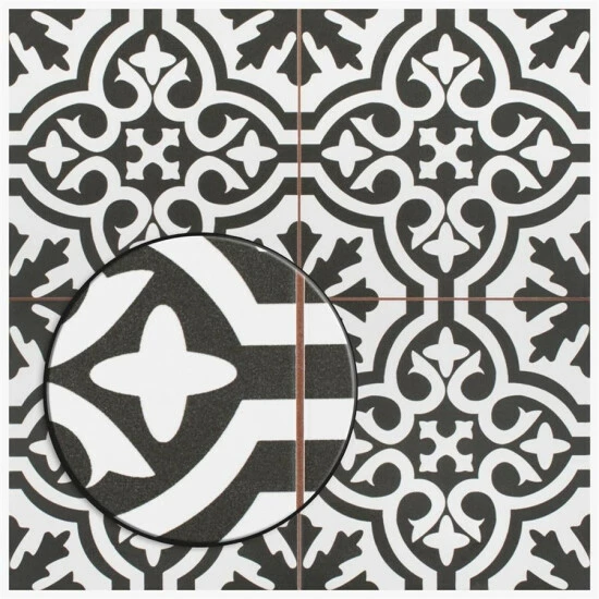 Cheap π Merola Tile Berkeley Black 17.63" X 17.63" Ceramic Floor And Wall Tile β - Image 3
