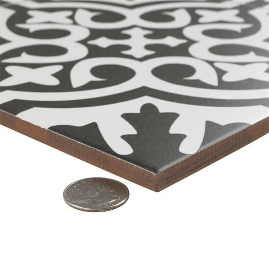 Cheap π Merola Tile Berkeley Black 17.63" X 17.63" Ceramic Floor And Wall Tile β - Image 5