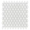 Cheap 🤩 Merola Tile Expressions Beveled Diamond White 1.63" X 12" Glass Mosaic Tile 🔥