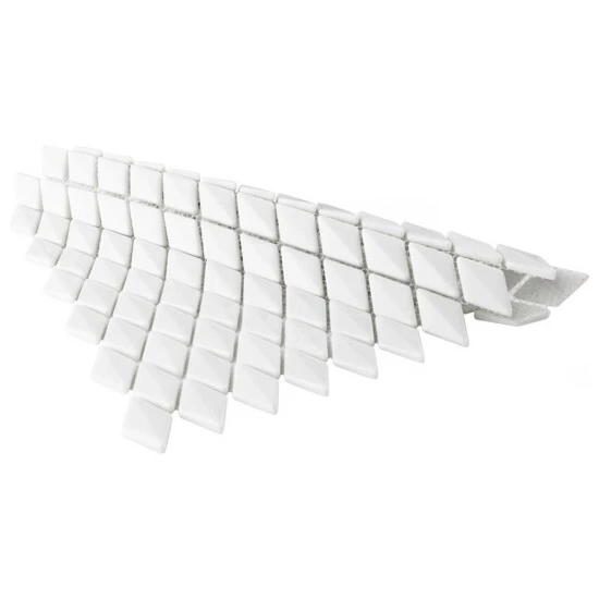 Cheap π€© Merola Tile Expressions Beveled Diamond White 1.63" X 12" Glass Mosaic Tile π₯ - Image 7