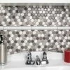 Best reviews of 😀 Merola Tile Moldura White 1" X 7.86" Ceramic Pencil Wall Trim Tile - (1 Tile) ✨