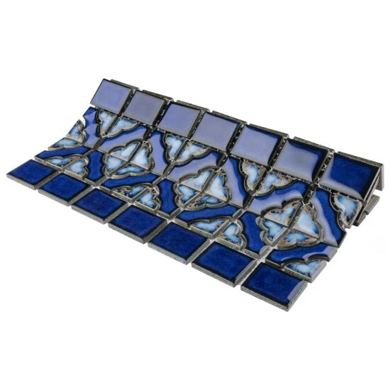Buy β Merola Tile Tower Cobalt Delta 12" X 12.5" Porcelain Mosaic Tile π - Image 8