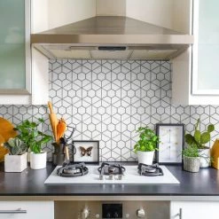 Hot Sale 👍 Merola Tile Palm Honeycomb Hex White 6" X 7" Porcelain Floor And Wall Tile 😉