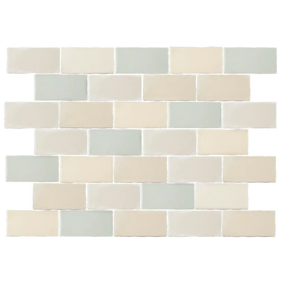 Best Sale π― Merola Tile Antic Craquelle Mix 3" X 6" Ceramic Subway Wall Tile π₯