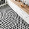 New 👍 Merola Tile Checkerboard Square Glossy 12" X 12" Porcelain Mosaic Tile 🎉