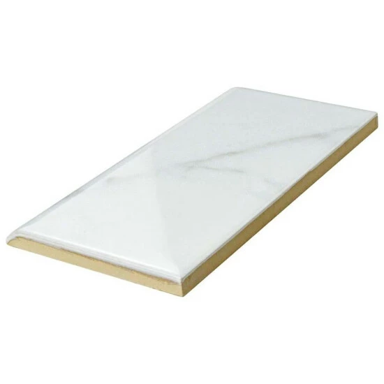 Cheap π Merola Tile Classico Carrara Glossy Bullnose 3" X 6" Ceramic Subway Wall Trim Tile - 1 Tile π₯° - Image 4