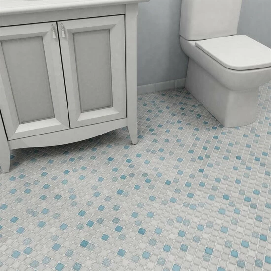 Discount β Merola Tile Crystalline Square Blue 11.75" X 11.75" Porcelain Mosaic Tile β€οΈ