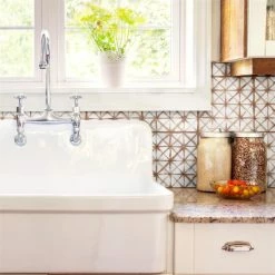 New π Merola Tile Kings Temple Oxide Encaustic 17.63" X 17.63" Ceramic Floor And Wall Tile π