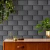 Brand new 😍 Merola Tile Santorini Biselado Nero 4" X 7.86" Ceramic Subway Wall Tile ✔️