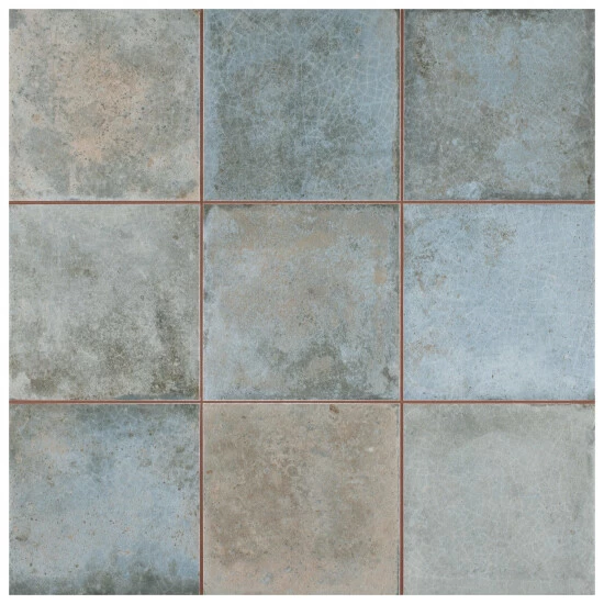 Best reviews of π Merola Tile Kings Etna Encaustic 13.13" X 13.13" Blue Ceramic Floor And Wall Tile π - Image 2