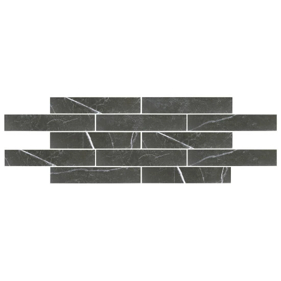 Hot Sale β€οΈ Merola Tile Tinos Black 3.13" X 17.38" Porcelain Floor And Wall Tile π - Image 6