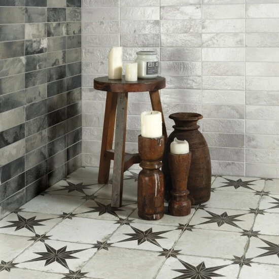 Buy 𧨠Merola Tile Kings Star Ara Nero 17.63" X 17.63" Ceramic Floor And Wall Tile β 1 Buy 𧨠Merola Tile Kings Star Ara Nero 17.63" X 17.63" Ceramic Floor And Wall Tile β