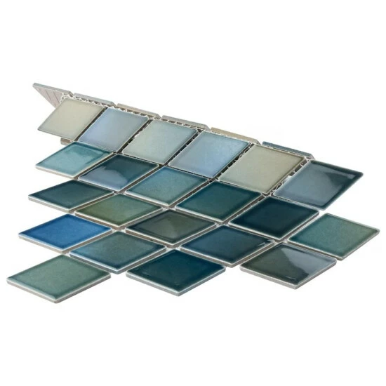 Cheapest π Merola Tile Hudson Kite Lagoon 10.25" X 11.75" Porcelain Mosaic β - Image 7